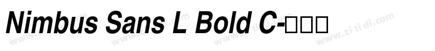 Nimbus Sans L Bold C字体转换